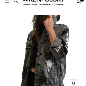 Wren + Glory Jean Jacket “Enjoy The Ride”